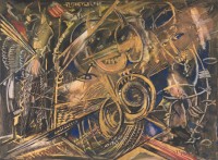 Des Teufels Lächeln. 1996. 82 x 65 cm